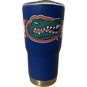 Florida Gators Stainless Steel Tumbler Blue Orange NCAA Insulated Cup w/ Lid